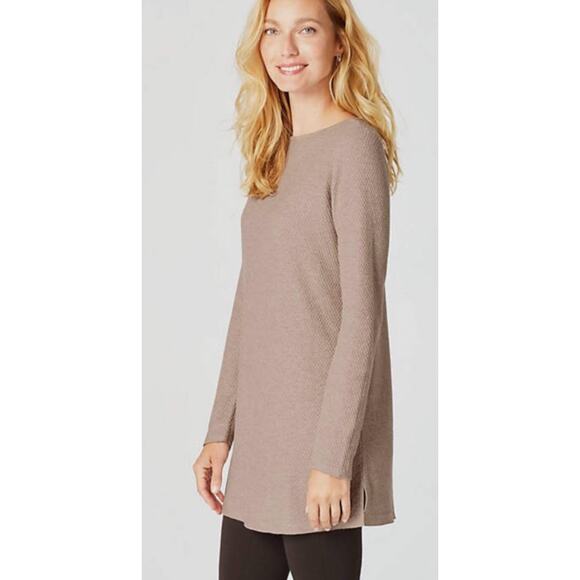J. Jill Andrea Beige Andre Tunic Sweater Womens Size Large (1539) - Picture 3 of 8